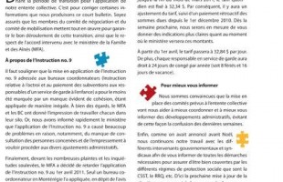 Bulletin Info-RSG, janvier 2011