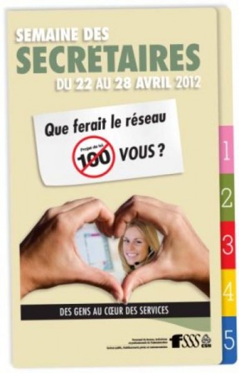 Semaine des secrétaires du 22 au 28 avril 2012