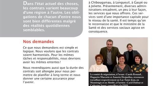 Bulletin d’information des RI-RTF, janvier 2011