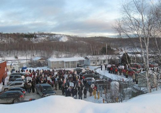 200 manifestants contre la fusion de deux CSSS à Témiscaming