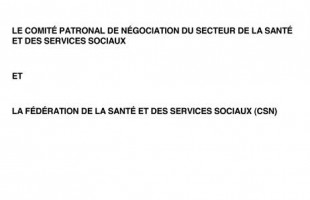 Nouvelle convention collective du réseau de la santé et nomenclature 2010-2015