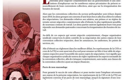 Bulletin Info-Négo du 3 novembre 2011