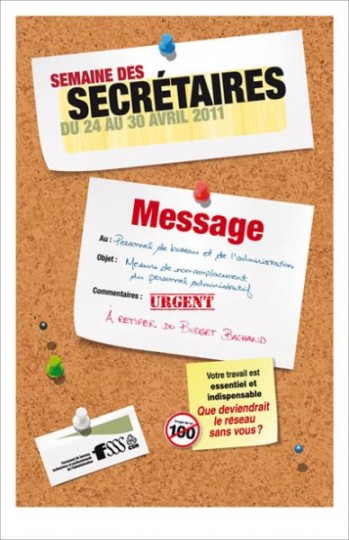 Semaine des secrétaires du 24 au 30 avril 2011