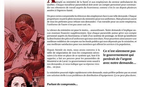 Bulletin Info-négo no 11 des préhospitaliers