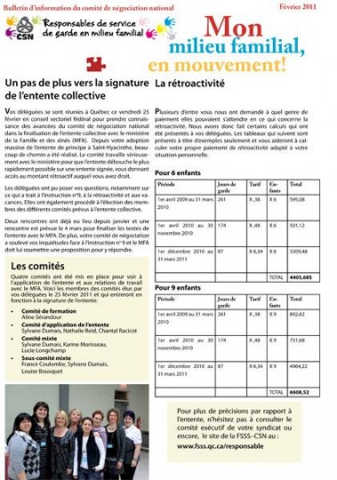 Bulletin Info-RSG, mars 2011