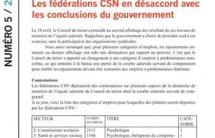 Info-maintien équité du 24 mars 2011 : l’affichage final retardé