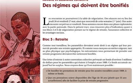Bulletin Info-négo secteur préhospitalier, juin 2011
