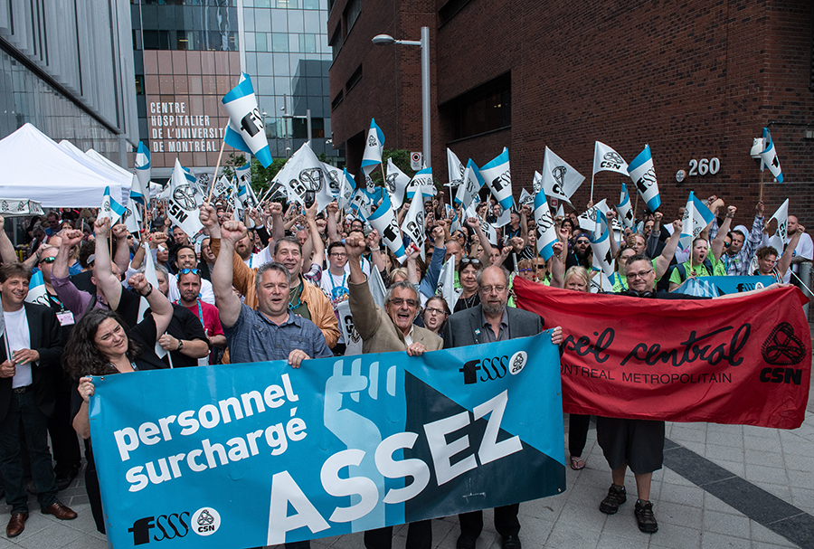 Le personnel de la santé ne veut pas se faire barouetter