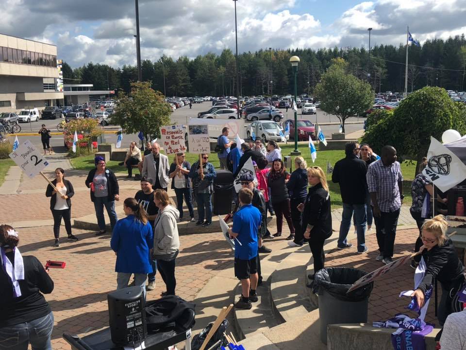 Front commun syndical contre le TSO et la surcharge de travail au CISSS de Lanaudière