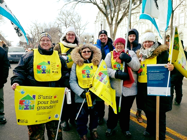 Grève pour les RSG en milieu familial CSN