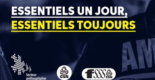 Info-Négo no 1 du secteur préhospitalier