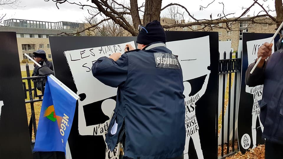 Les agents d’intervention demandent reconnaissance et respect